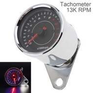 Phổ Đồng hồ tốc độ xe máy 13000 công tơ mét rpm đo 12V vỏ kim loại Led Xe Máy điện tử thiết bị đo đạ