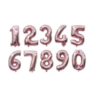 aiGooTan - BALON ANGKA 40 CM ROSE GOLD - Balloon Foil Alphabet Pesta Ultah Birthday Murah Medan