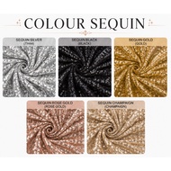 (SEQUIN) Sequin Fabric For handmade of Sequin Backdrop, Tablecloth, Bow, Table Runner, Aisle Runner 