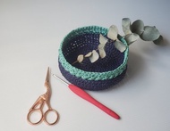 DIY材料包收納盒含教學影片鉤針編織居家生活置物盒小物收納盒