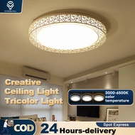 LED Ceiling Light 36W/24W 3-Color Light Surface Light Lampu Surface Mount for Living/Room/Home/Kitch
