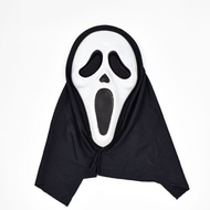 STYLE HAUL Spooky Screaming Ghost Face  Headcover Cosplay Halloween Ghost Face Headgear Dress Up Pro