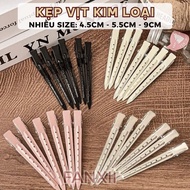Duckbill hair clip to create volume at the roots Metal clip to style bangs in many sizes 9cm 4.5cm 5