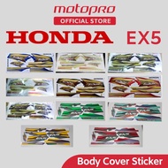 HONDA EX5 Dream High Power HP Body Cover Set Coverset Stripe Strike Sticker Moritaka EX5 110 Black B