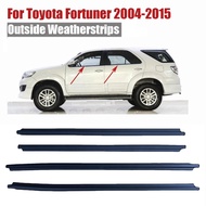4PCS Fortuner WeatherStrip Door Weatherstrip Window Seal Car Window Moulding Trim Seal for TOYOTA Fo