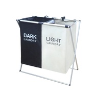 LAUNDRY BASKET KM-A02 KENMASTER Laundry BASKET / 2-Section Laundry BASKET - OL 085