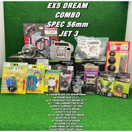 COMBO SET EX5 DREAM 56MM JET 3MM COMBO SET EX5 CLASS 1 BLOCK TAIKOM 56MM HEAD TAIKOM 23 27 SPRING VA