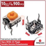 [10 PCS] WH06-2C-101 100R Plugin Variable Resistor Potentiometer WH06 2C 100R 500R 1K 2K 5K 10K 20K 