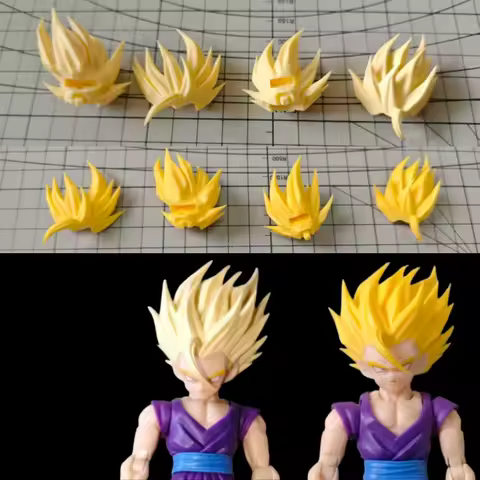 Dragon Ball Third Party KO Version, Dragon Ball Z SHF, Non Original, AH008 SSJ2 Son Gohan Head Sculp