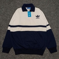 Rugby SWEATER Jacket ADIDAS VINTAGE NAVY All Size &amp; LABEL