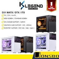 JONSBO D31 Black/White MATX Computer Case(Mesh screen/Standard screen)