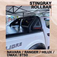 Stingray rollbar compatible with trifold bed cover fit for navara / ranger / dmax / hilux / bt 50