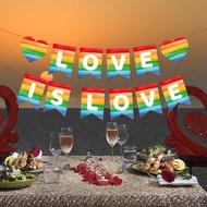 🏳️‍🌈 ธงราว LGBT🏳️‍🌈ธงสายรุ้ง ธงเกย์ ธงทอม ธงรักร่วมเพศ Pride Month ธงสามเหลี่ยม ธง ธงธิว ธงงานวัด ธง