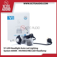 V1 LED Headlight Auto Led Lighting System 6000K - H4/9003/HB2 LED Headlamp