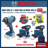 BOSCH 18V GDR 180-LI Cordless Impact Driver GSB 185-LI Cordless Combi GSR 185-LI Cordless Drill & Dr