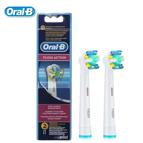 Oral B EB25 Floss Action Replacement Brush Heads Deep Cleaning OralB Electric Toothbrush Heads for R