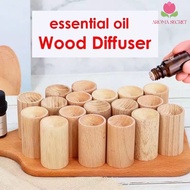 Aroma Wood Diffuser Essential Oil Diffuser air freshener refill smell scent home fragrance Aromatherapy Cylinder Beech Wooden Aroma Diffuser room car toilet wardrobe