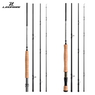 LEO LEO 28332 [4-Section Flying Fishing Rod No. 233cm 2.1m] 5/67/8 Fly Artificial Bait Lure Rod Fish