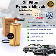 OIL FILTER VOLKSWAGEN GOLF GTI MK5 2.0 /MK2/PASSAT 2.0/EOS 2.0/AUDI TT 06D115562 EA113 2.0/ 2.5 ENGI
