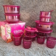 Fuchsia Table Collection Package Tupperware - Bowl Set Crystal Tupperware