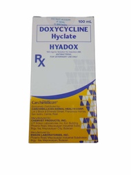 HYADOX (Doxycycline) Antibacterial Injectables Solutions for Dogs & Cats 100ml