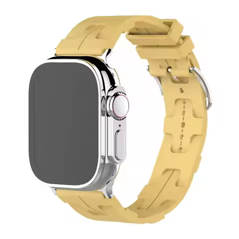 Suitable for Applewatch S9/Ultra2 watch wristband official color scheme Aima H-line Apple silicone s