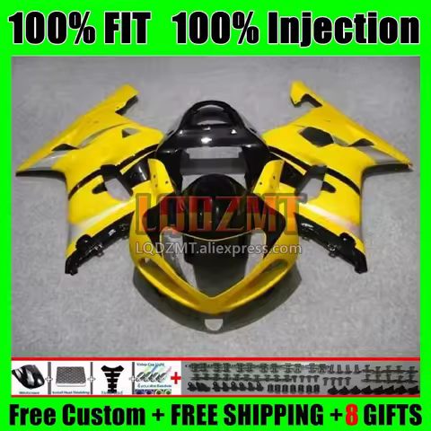 Injection For SUZUKI GSXR-1000 K2 GSXR 1000 CC GSXR1000 11No.6 GSX-R1000 00 Yellow black 01 02 GSX R