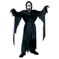 Hot  Halloween Costume for Kids and Adults Scream Ghost Face Cos Costume Horror Mask Performance Out