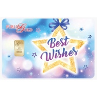 Free Shipping Public Gold LBMA Bullion Gold Bar PG 0.5g (Au 999.9) 24K - Best Wishes V1