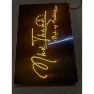 Processing and cutting aluminum mica letters, box letters, light letters, led lights, embossed lette