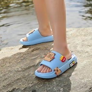 INKAYNI Children's Slides SLIP ON Slippers Kanak Kanak Light Weight Capybara Cartoon Slides Size 24-