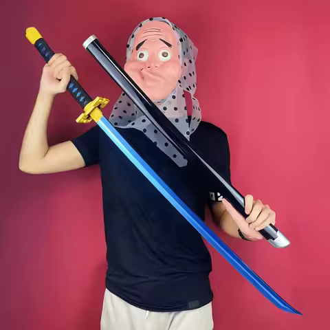 104cm Demon Slayer Tokito Muichiro Katana Kimetsu No Yaiba Anime Sword Real Size Japanese Katana Cos