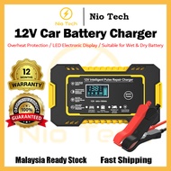 NioTech 12V 6A Car Battery Charger Pengecas Bateri Kereta Motorsikal Restore Motorcycle Charge Pulse