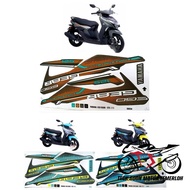(STRIPE)(1)YAMAHA EGO GEAR BODY COVER STICKER STRIPE COVER SET EGO GEAR (1) GREEN CYAN BLUE