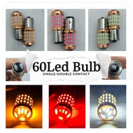 LDPH 1156/1157-4014-60LED BULB SINGLE CONTACT WHITE/RED/YELLOW PAIR