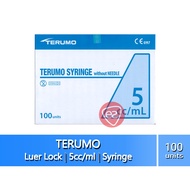 TERUMO SYRINGE 5CC (5ML) LUER LOCK 100S ( CODE SS+05L / SS*05LE1 )