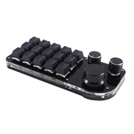 New Programming Macro Custom 15 Keys 3 Knob Keyboard RGB Copy Paste Mini Button Photoshop Gaming Key