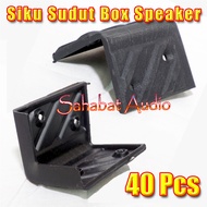 (40 Biji) Siku Sudut Box Speaker / Siku Plastik Box Speaker / Siku-siku Box Speaker Berkualitas