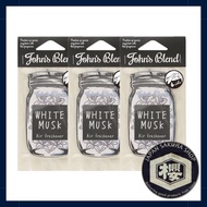 John's Blend Hanging Air Freshener Paper White Musk 3 Piece Set OA-1-1