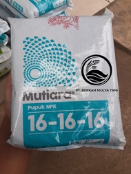 Pupuk NPK Mutiara 16 16 16  Asli Original Pabrik 1 Kg / Repack