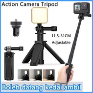 Extenable Mini Camera Tripod,Portable Small Handle Grip Desktop Webcam Selfie Stick Tripod for DJI O