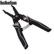 HSHELAN Crimping Tool, Black High Carbon Steel Wire Stripper, Multifunctional 9-in-1 Cable Tools Electricians