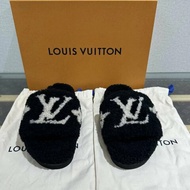 LV 黑白泰迪老花拖鞋36號 全新閒置配件盒子塵袋