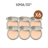 [แพค6ชิ้น] KMA แป้งผสมรองพื้น เนียนกริบ SPF 15PA+++ Perfect Smooth Powder (ยกแพคถูกกว่า)
