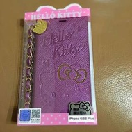 Hello Kitty iPhone 6/6S Plus 5.5吋側掀式摺疊皮套-金典紫