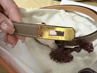 Hermes 大象灰 Epsom belt