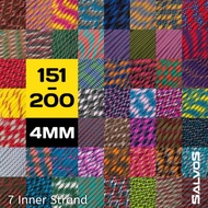 TENDA PARACORD ROPE 4MM 7 STRAND PARACHUTE CORD TENT ROPE PARACORD LANYARD BRACELET MATERIAL NO. 151