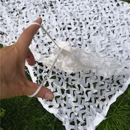 Size 2X3 3X3 3X4 4X5M 2 Layers Snow White Camouflage Net Sun-shade-Net Outdoor Military Hunting Camp