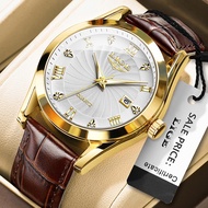 LIGE Watch Men Original Business Leather Sports Waterproof Quartz Military Sport Men With Box