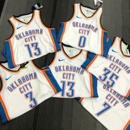 🏆 雷霆 George#13 Thunder NBA jersey  #35 DURANT #0 WESTBROOK  NBA波衫 球衣 籃球衫